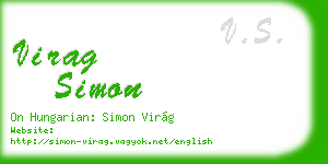 virag simon business card
