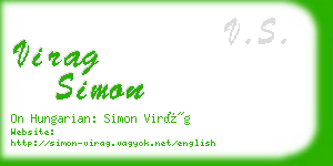 virag simon business card